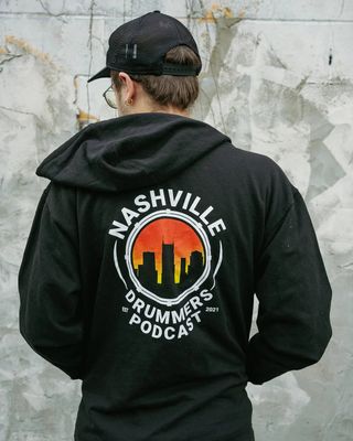 Nashville Drummers Podcast Full-Zip Hoodie "Black"