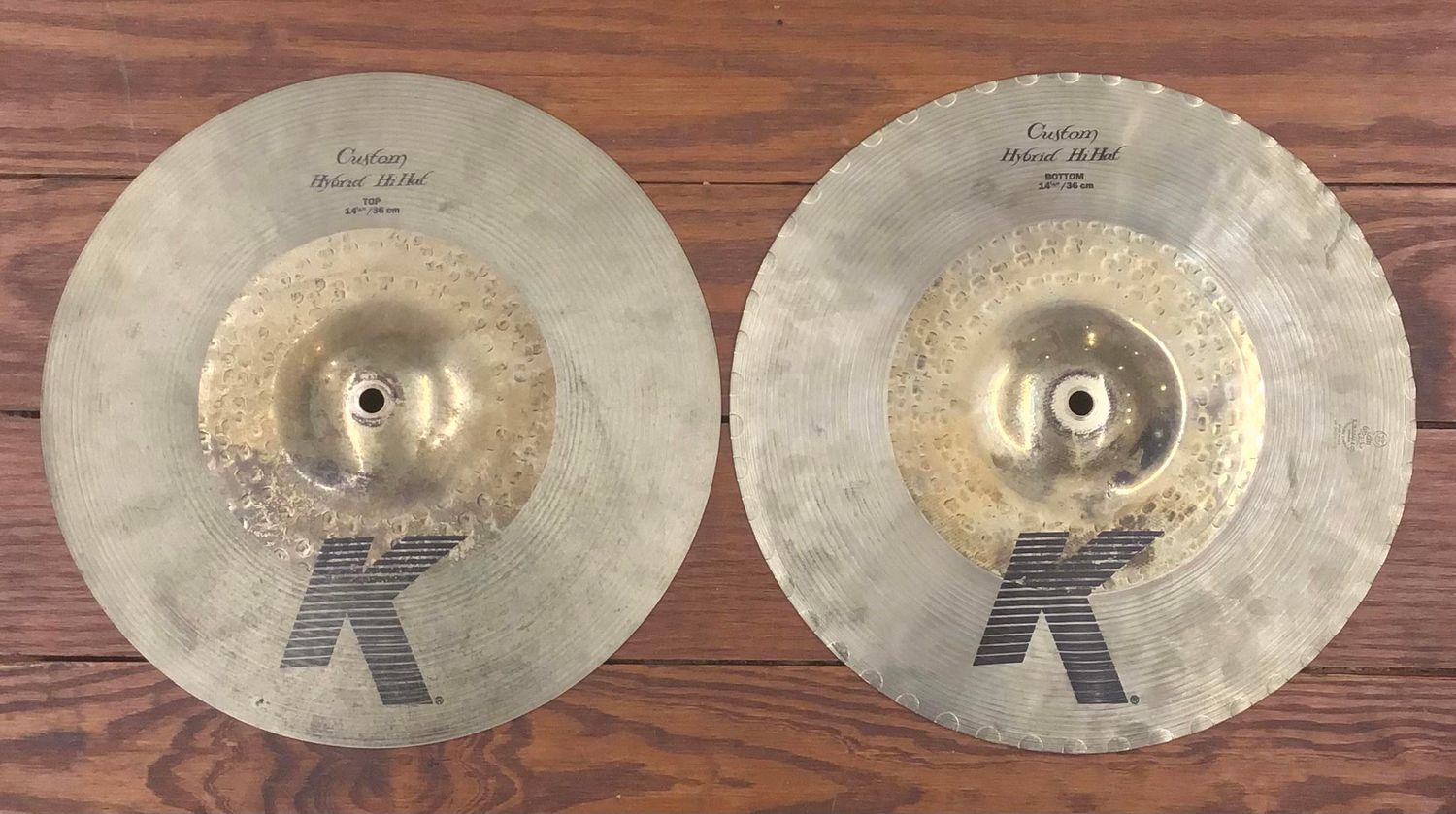 USED Zildjian K Custom 14" Hi-Hat Cymbals (Pair)