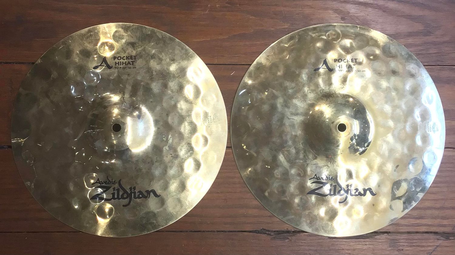 USED A Zildjian 13" Pocket Hi-Hat Cymbals (Pair)