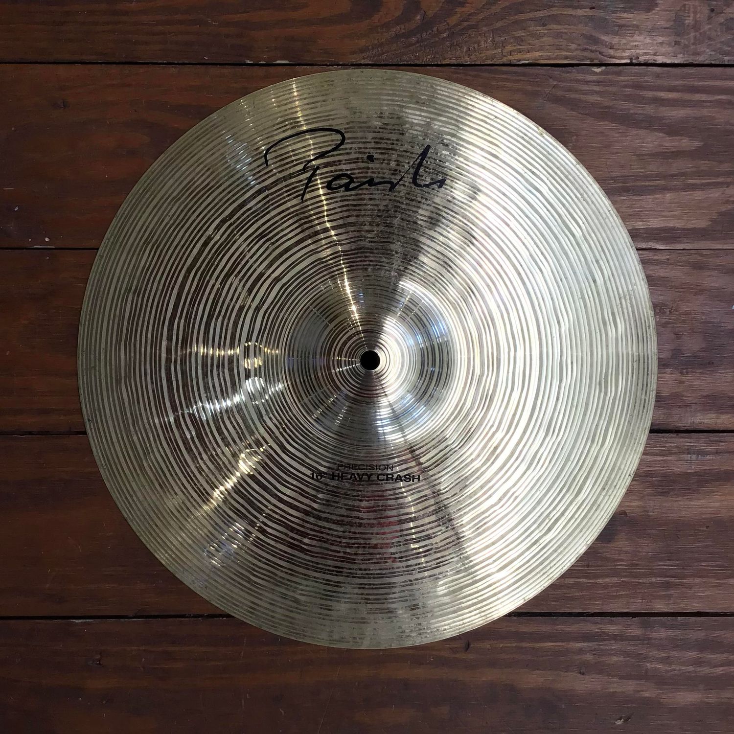 USED Paiste Signature Precision 16" Heavy Crash Cymbal