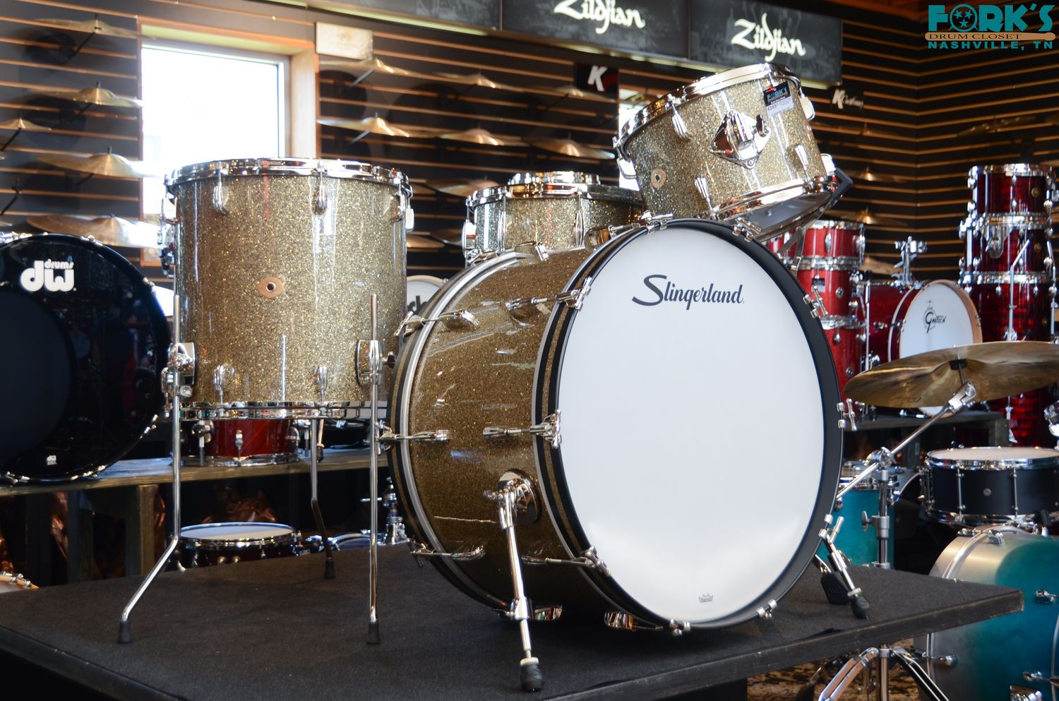 Slingerland Radio King 4pc Drum Kit - "Gold Glass"