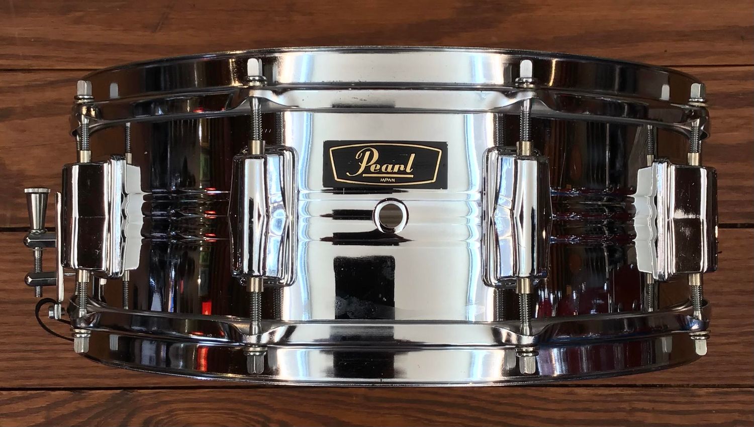 USED Pearl Jupiter 5x14 Chrome Over Brass Snare Drum