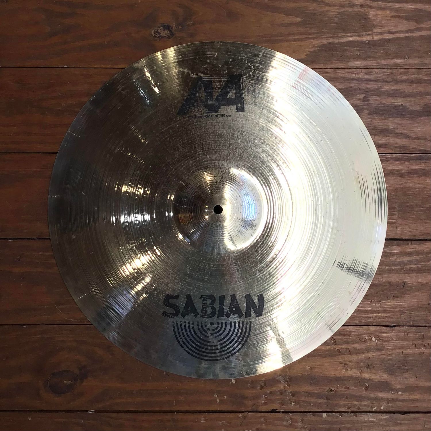 USED Sabian AA 20" Medium Ride Cymbal (Brilliant)