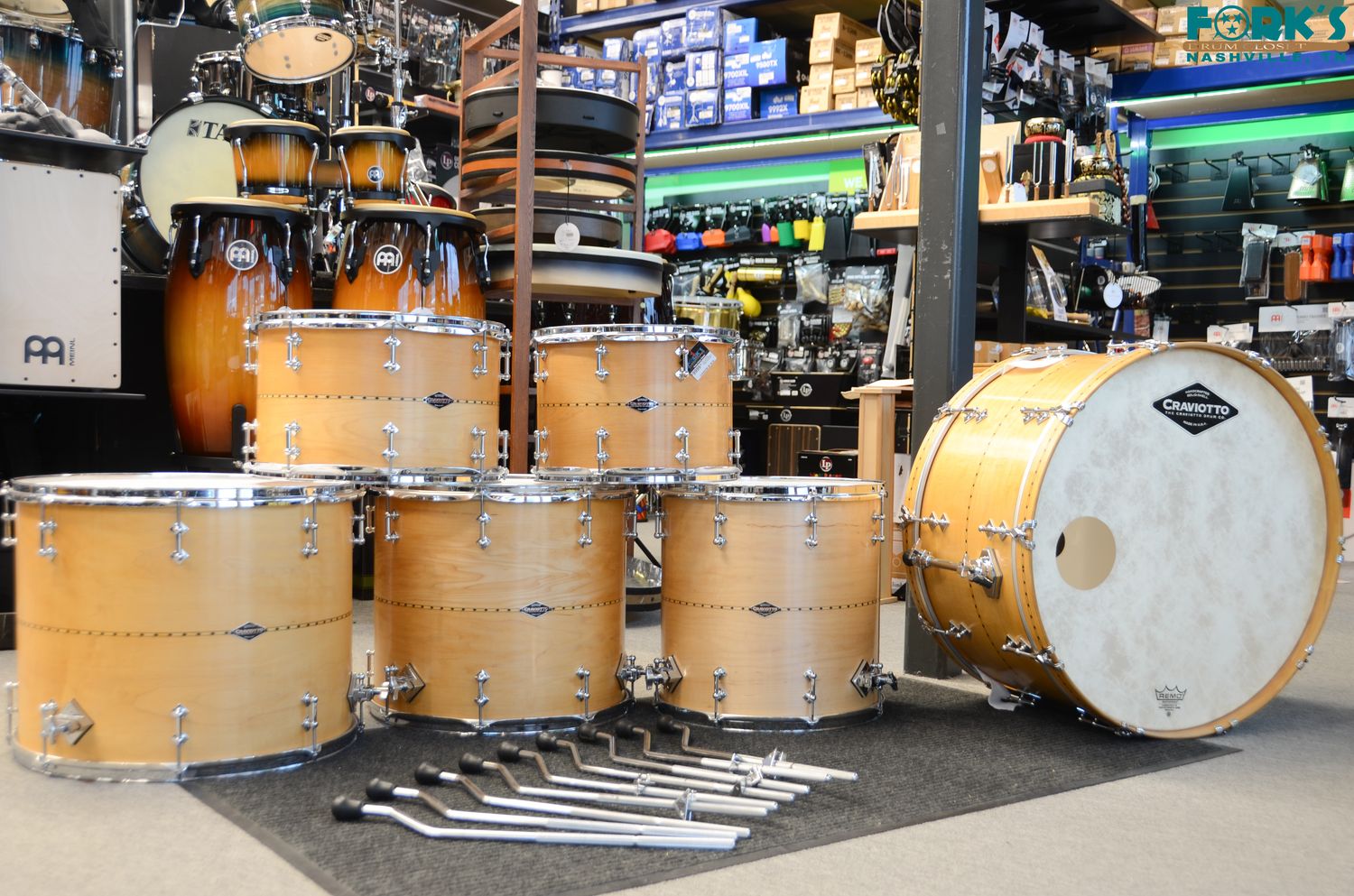 Pre-Owned Craviotto Maple 6 Piece Drum Set