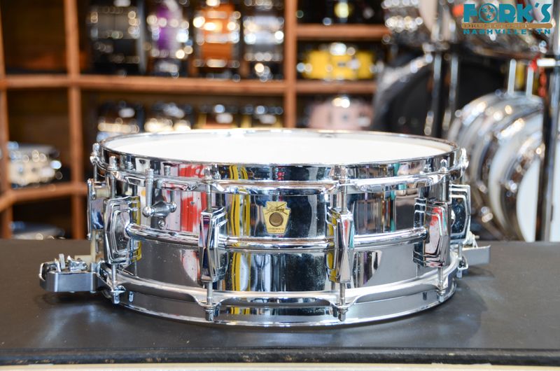 Pre-Serial 1962 Ludwig 5x14 Super Sensitive Chrome over Brass