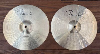 USED Paiste Signature Dimensions 14" Thin Heavy Hi-Hat Cymbals (Pair)