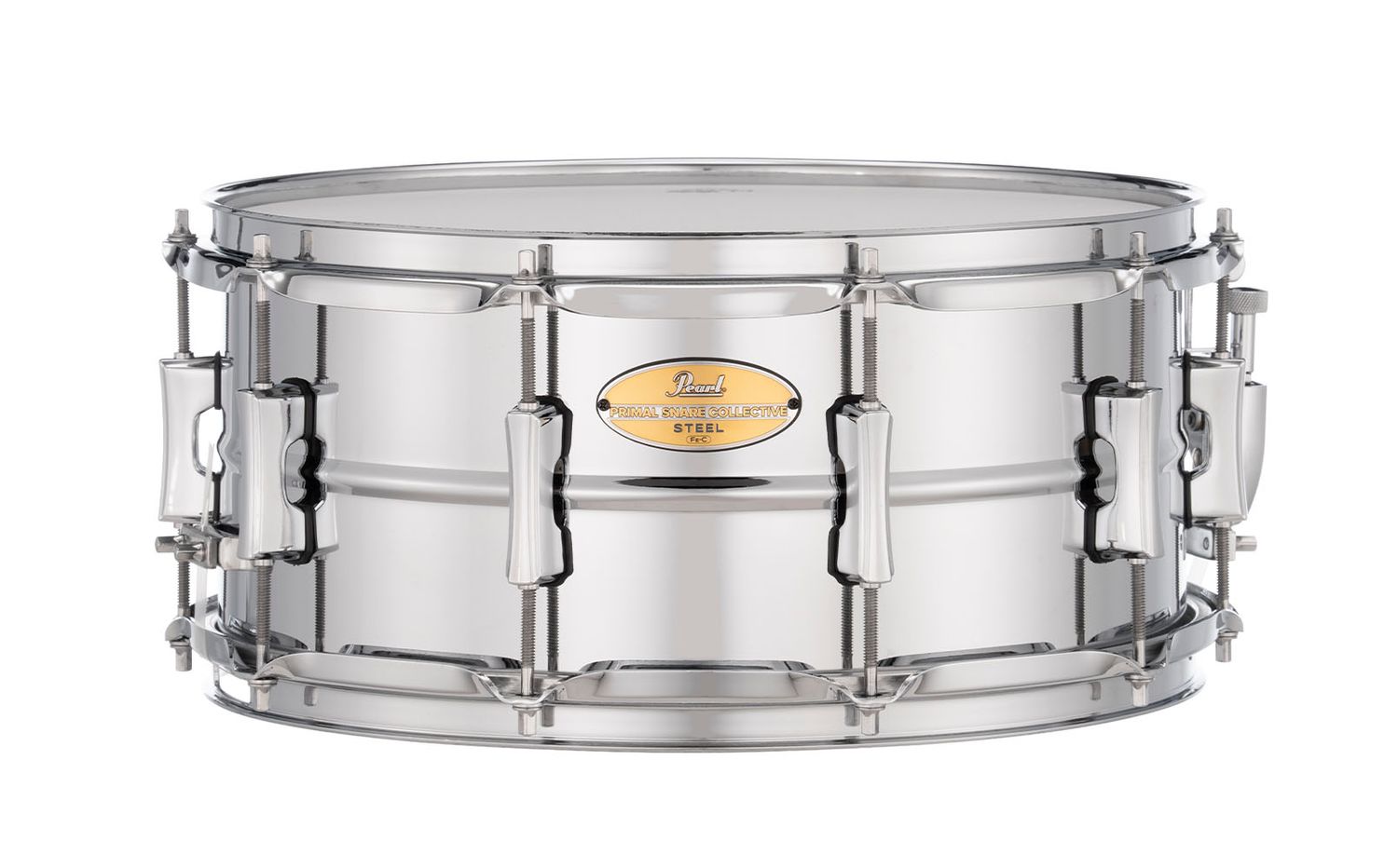 Pearl Primal  Collective 14"x6.5" Steel Snare Drum, Chrome Finish