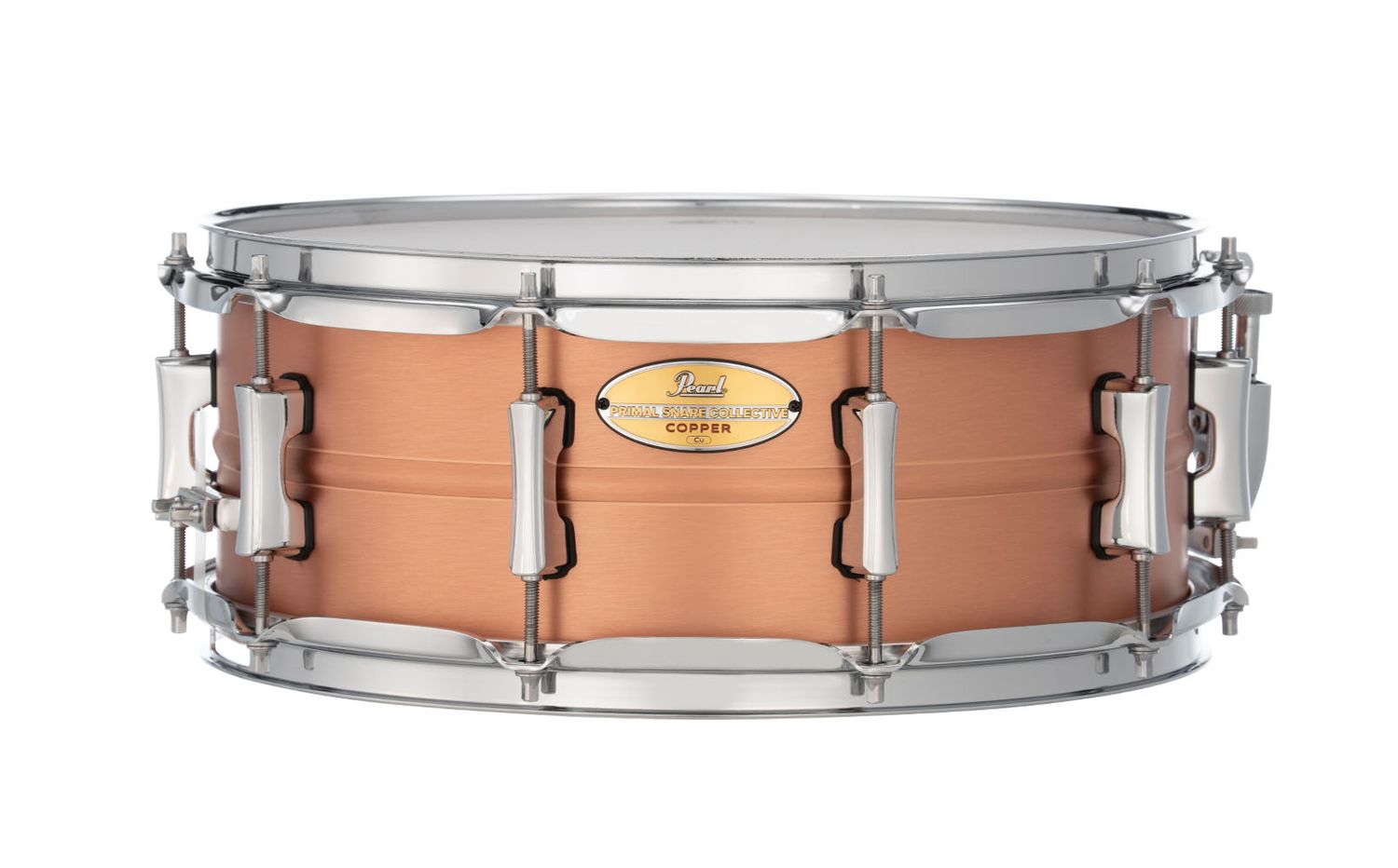Pearl Primal  Collective 14"x5.5" Copper Snare Drum, Brushed Finish