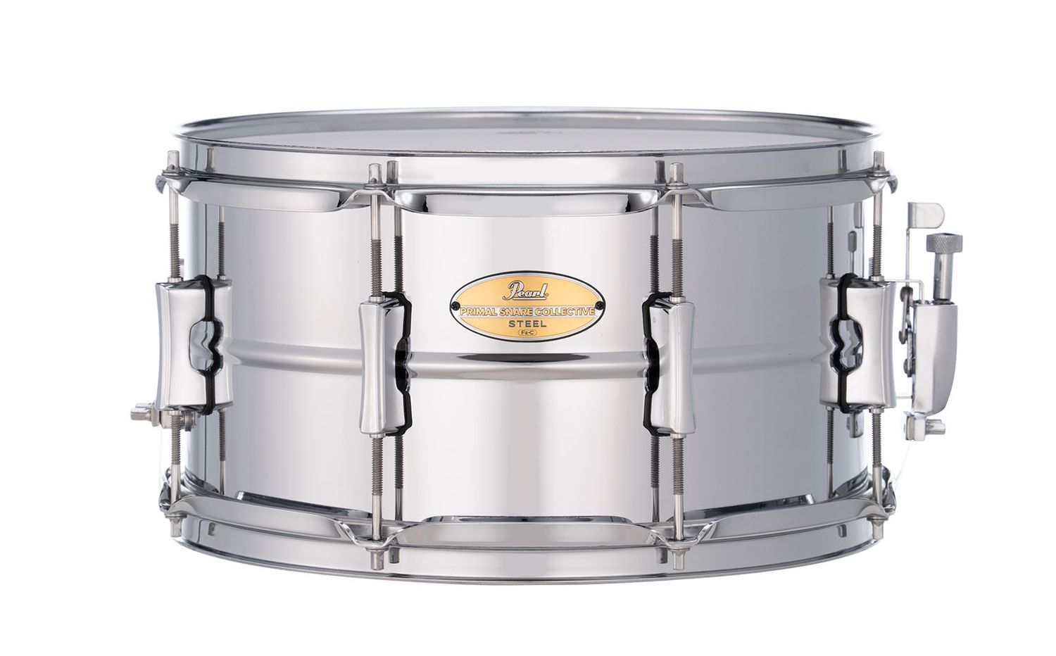 Pearl Primal  Collective 13"x7" Steel Snare Drum, Chrome Finish