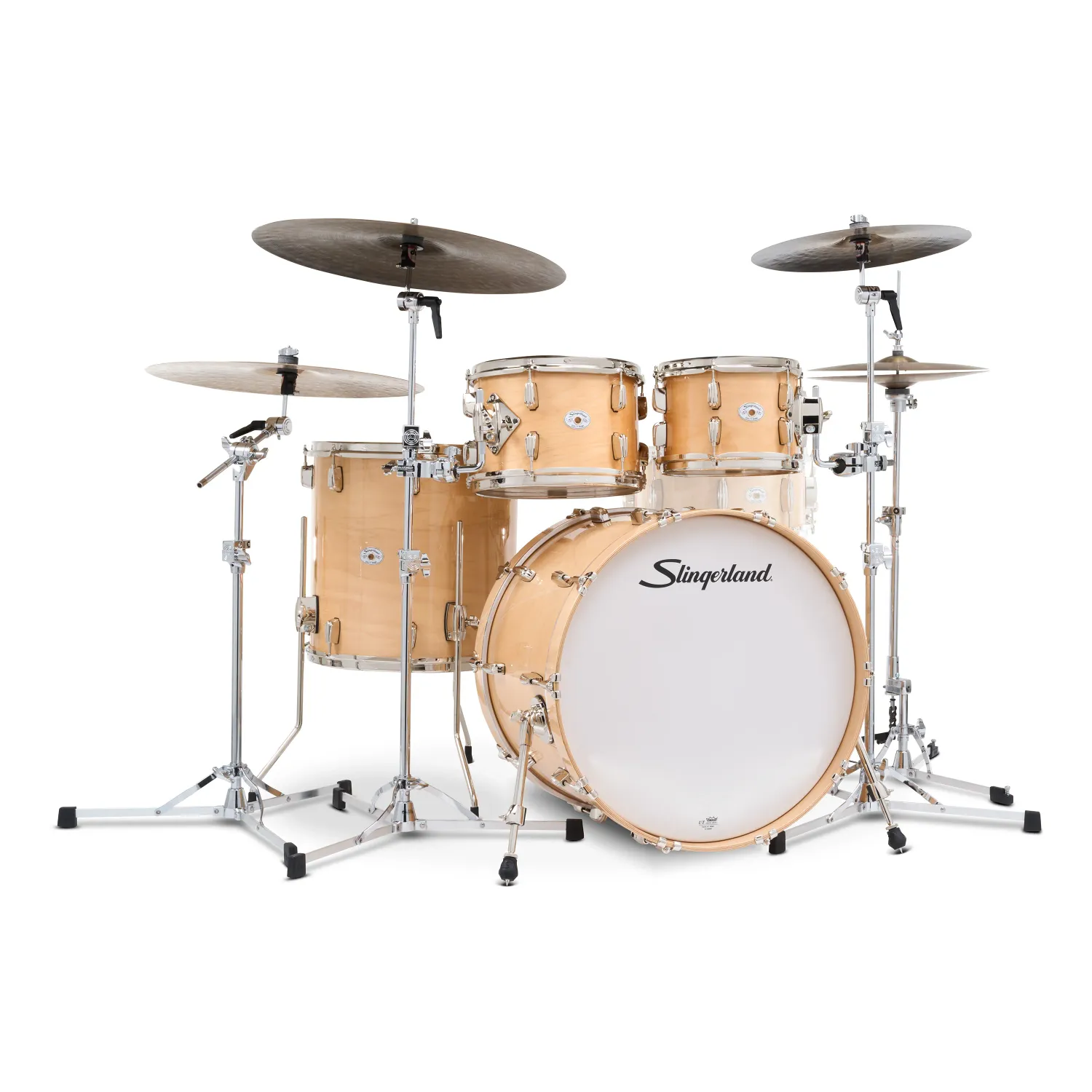 Slingerland 4pc Studio King Drum Kit - "VENTURA SAND" Lacquer Custom, Nickel Hardware