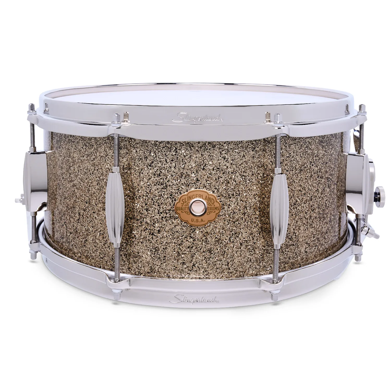 Slingerland 6.5x14 Radio King Artist Snare Drum - "Gold Glass"