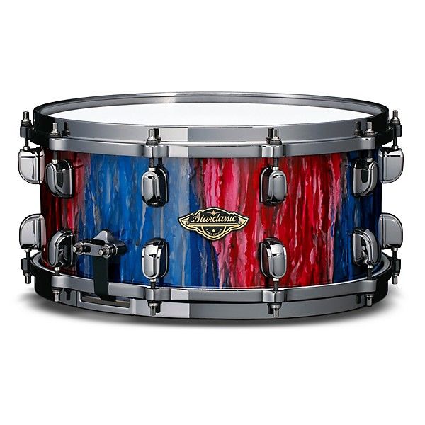 Tama Starclassic Walnut/Birch 6.5x14 Snare Drum - "Crimson Sapphire Cascade"