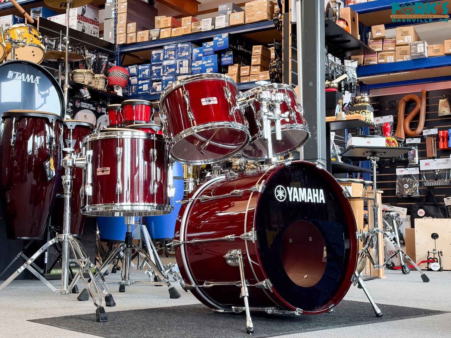 USED Yamaha 1987 Recording Custom 4 Piece Drum Kit - "Cherry Wood"