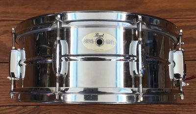 USED Pearl Mirror Chrome 5x14 Steel Shell Snare Drum