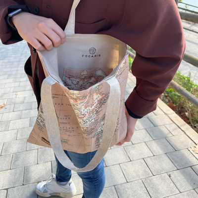 Totebag - Mapamundi Marró