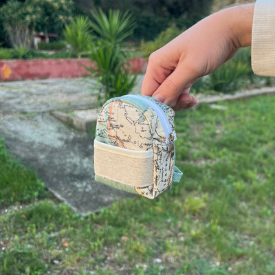 Mochila monedero - Mapamundi Verde