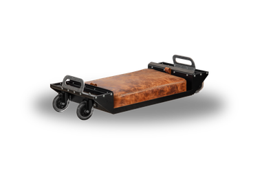 Fast Freddy Glider with Buffalo Brown Leather Cushion – stylish and comfortable seating