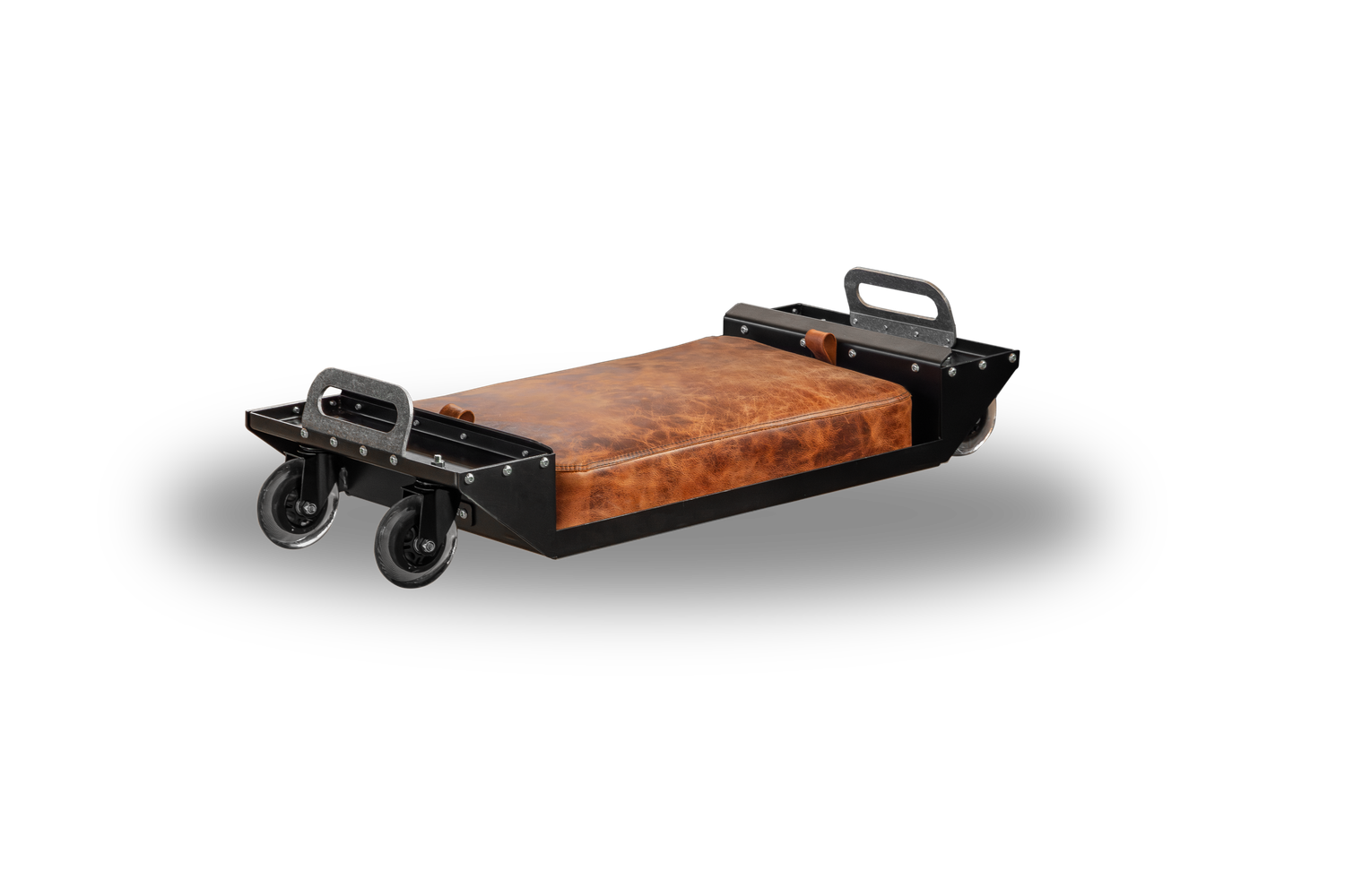 Fast Freddy Glider with Buffalo Brown Leather Cushion – stylish and comfortable seating