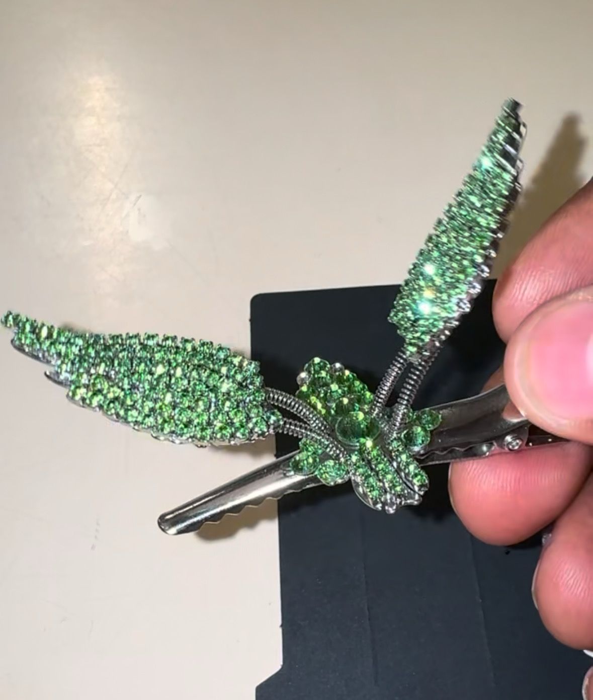 Kelly Green Flying Eagle Hair Clip