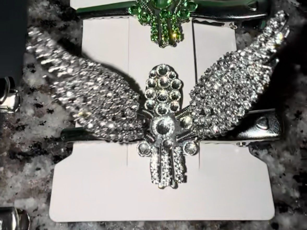 Diamond Flying Eagle Hair Clip