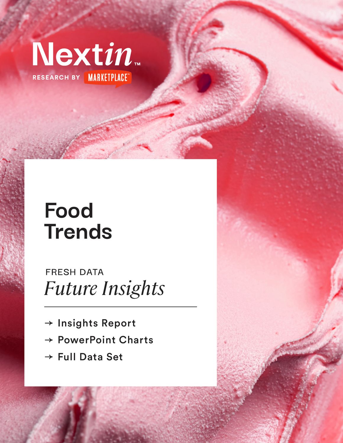 Food Trends: Insights Report, Charts, & Data Package