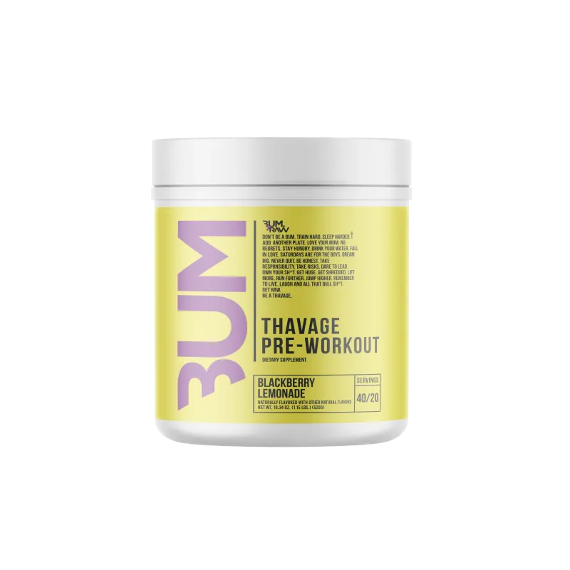 Bum Thavage Pre Workout Black Berry Lemonade