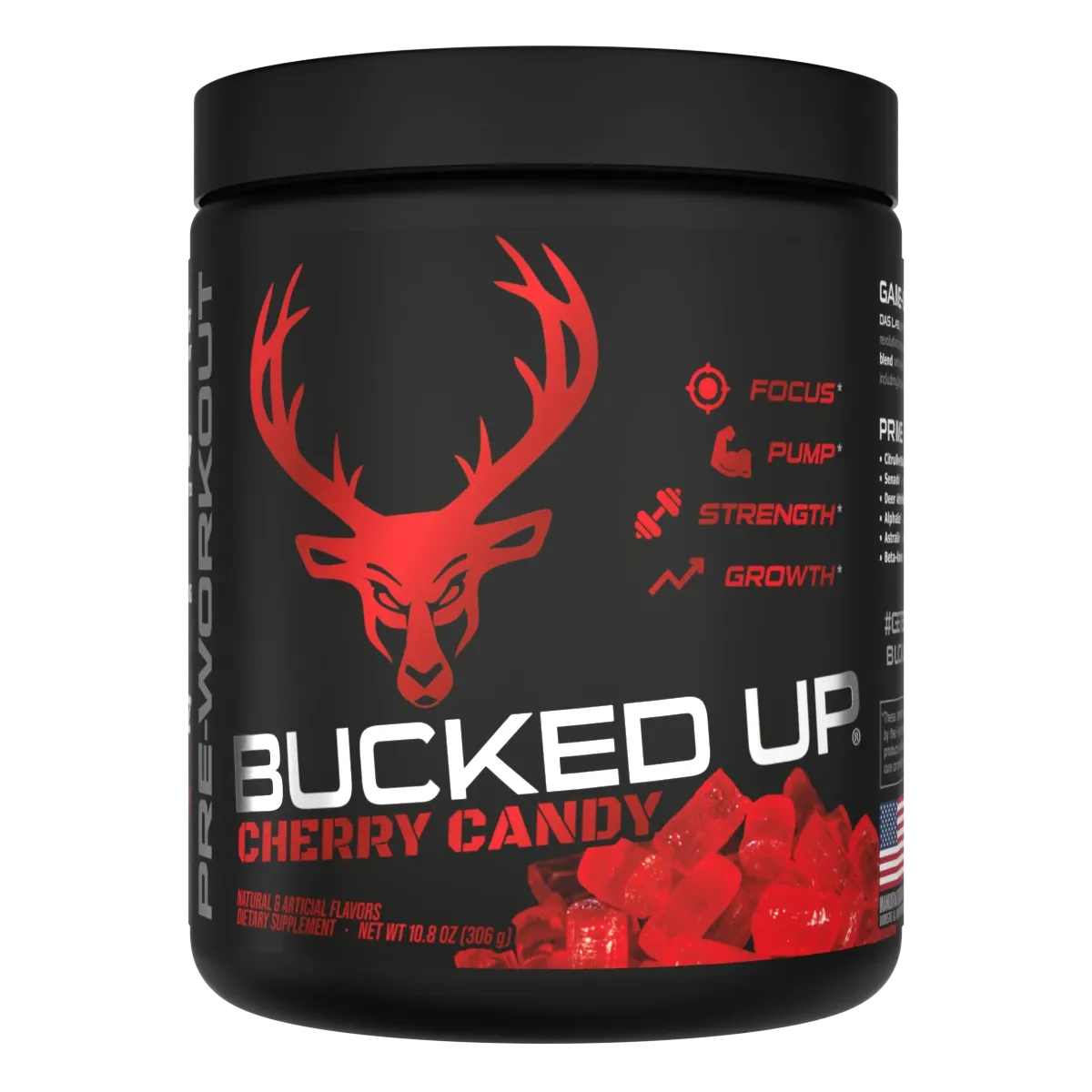 Bucked Up Energy Cherry Candy