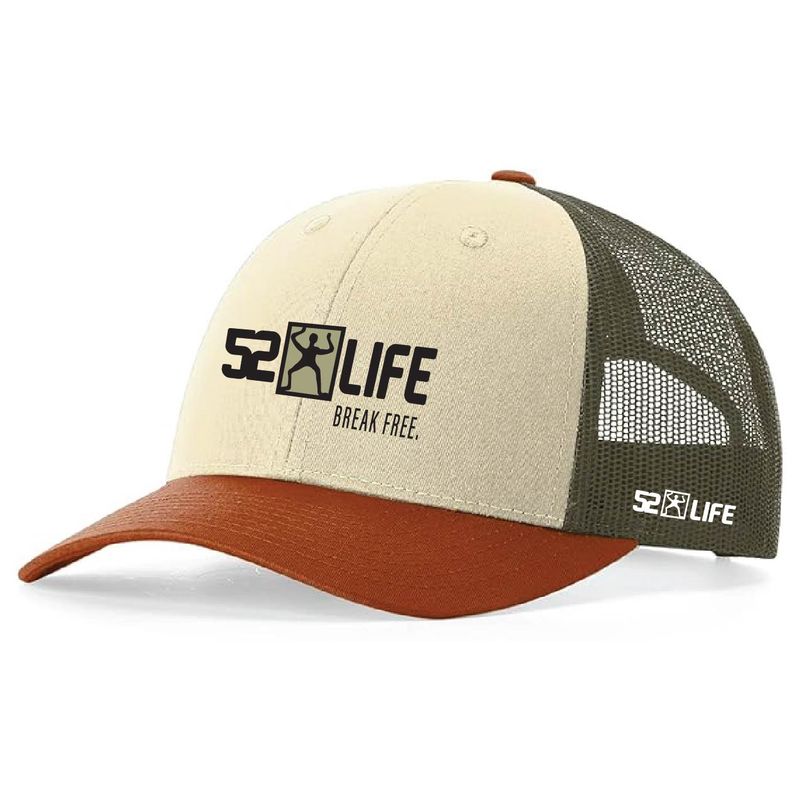 52 Life Brand Hat, Richardson 115, Cool hat, Awesome hat, Best fitting hat, Most comfortable hat, Break Free, Moss Green hat, Motivation hat, Live Life, bad ass hat, Birthday gift, Father's day Gift, fathers day gift, gift