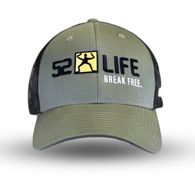 52 Life Brand Hat, Richardson 115, Cool hat, Awesome hat, Best fitting hat, Most comfortable hat, Break Free, Mossy Oak Camo, Moss Green hat, Motivation hat, Live Life, bad ass hat, Birthday gift, Father&#39;s day Gift, fathers day gift, gift card $25, $50, $75, $100 Islander, Island, Climbing, Rock Climbing, Hike, Hiking