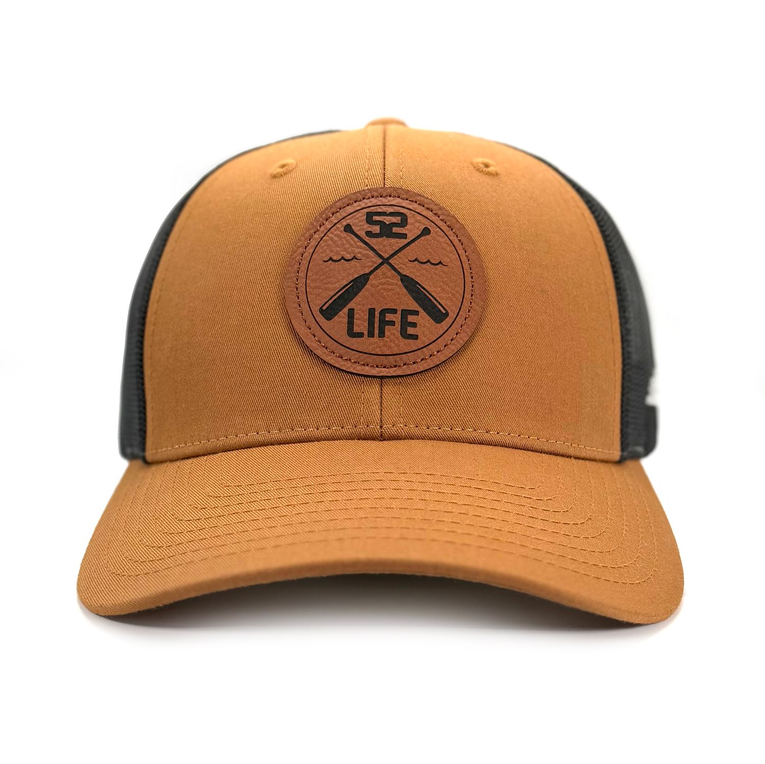 52 Life Patch Hat Paddle Brown Black Outdoor Adventure Minnesota Camping Hat