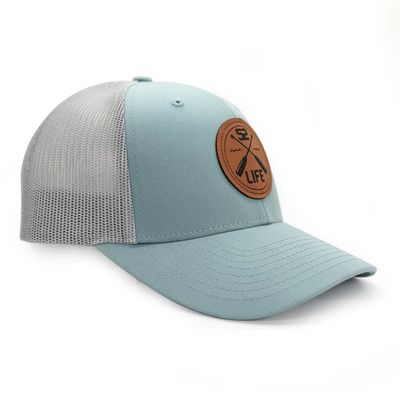 52 LIFE Paddle Trucker Hat | Smoke/Aluminum | Snap Back Trucker Cap