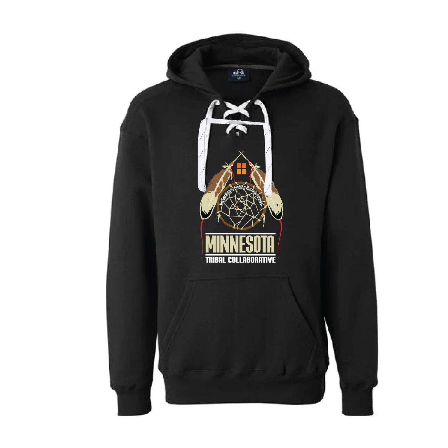 MN Tribal Collaborative Hockey Lace Hoodie