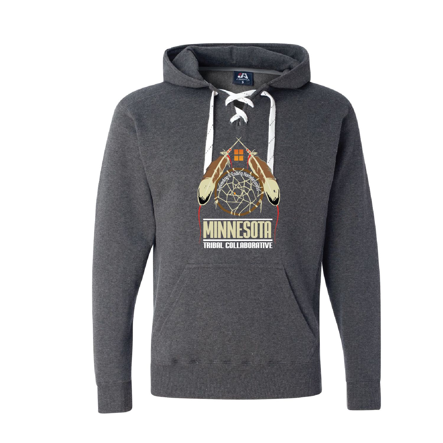MN Tribal Collaborative Hockey Lace Hoodie
