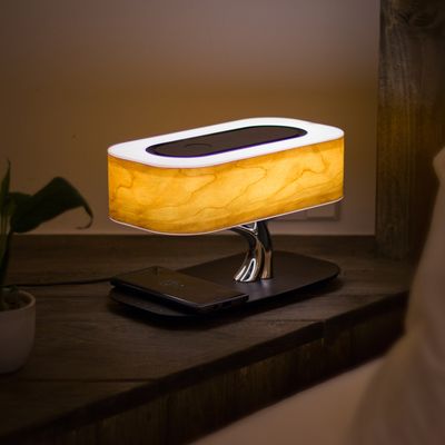 Smart Desk Lamp Mobile Phone Wireless Charging Bluetooth Audio Bedside Ornaments Decorative Lamp, Size: European regulations, Specification: 335*190*230MM