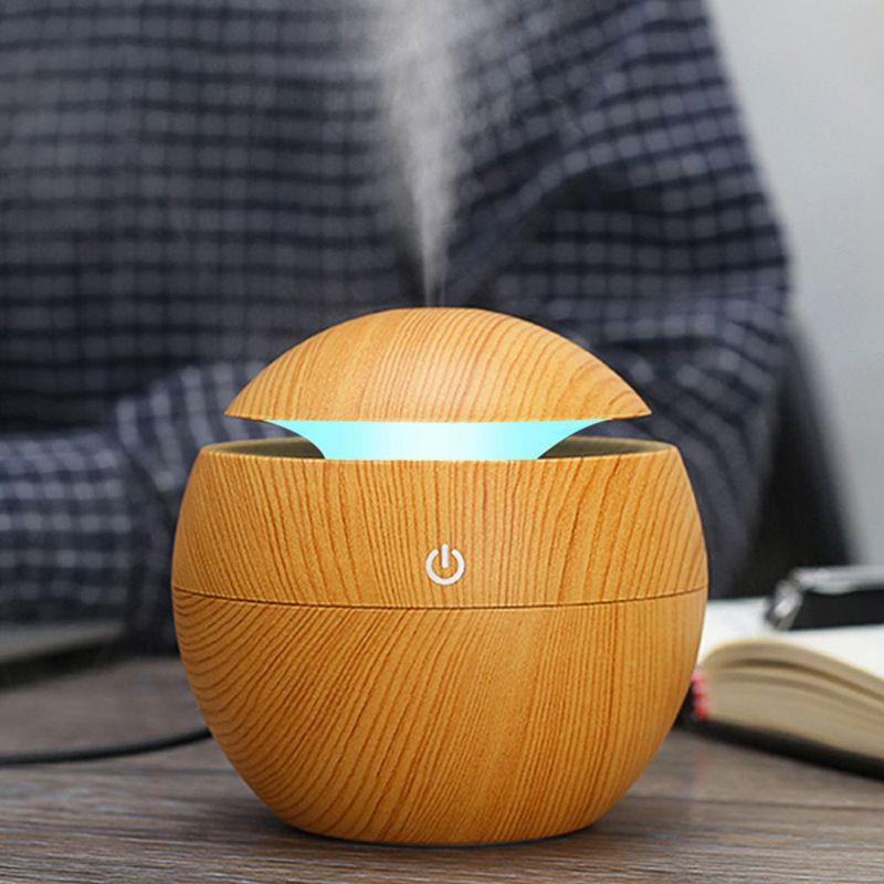 130ML Mini Air Humidifier Ultrasonic Cool Mist Aroma Diffuser