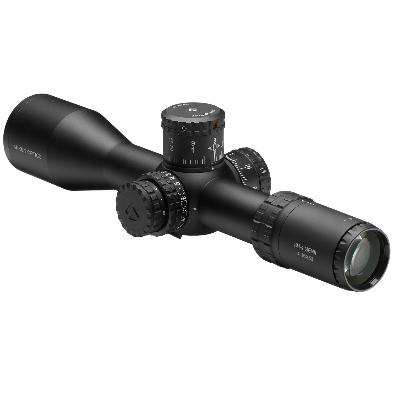 Arken Optics SH-4 Series FFP Illuminated VPR/VHR - Zero Stop - 34mm Tube