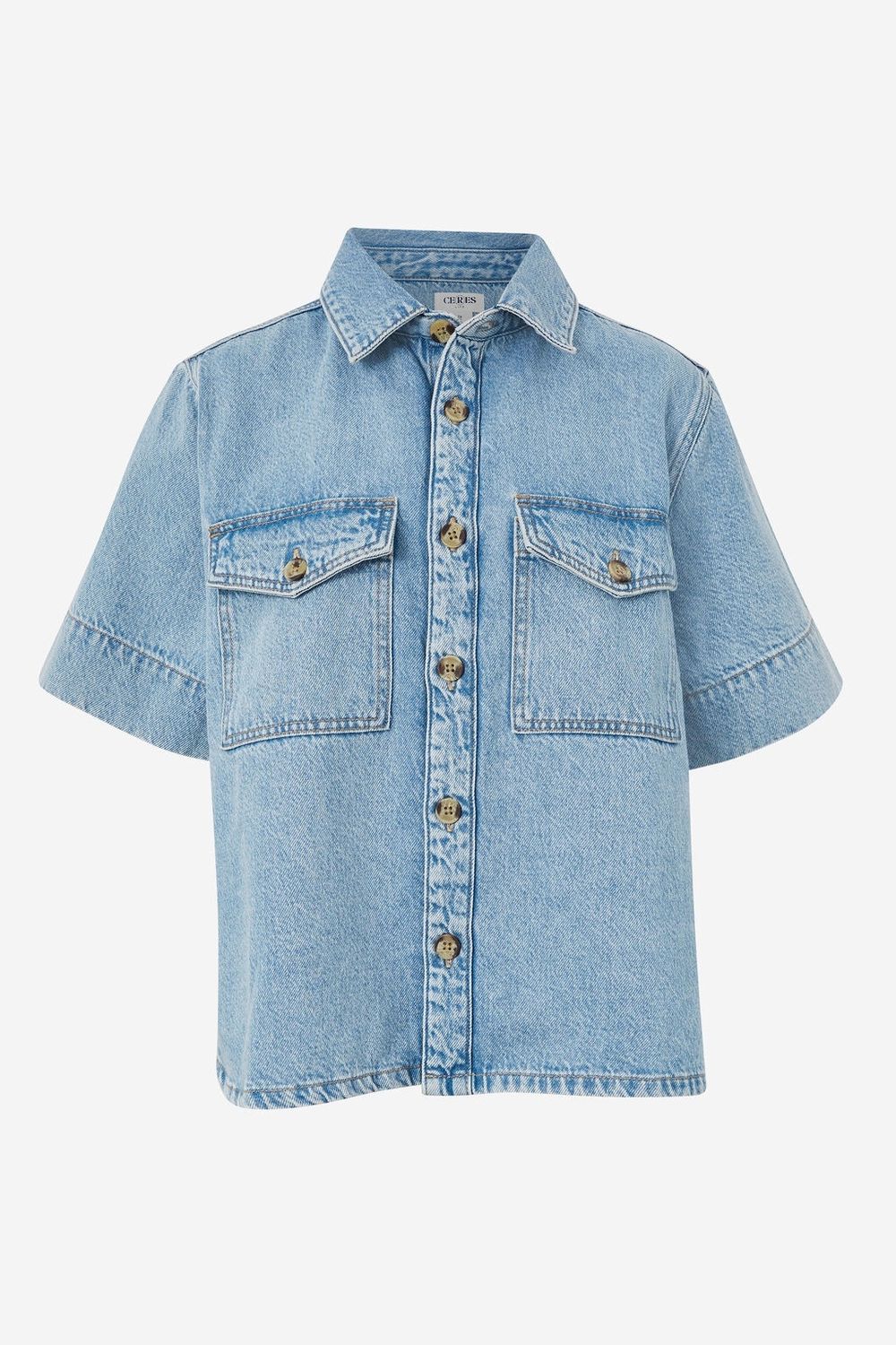Short Sleeve Boxy Shirt, Size: Small