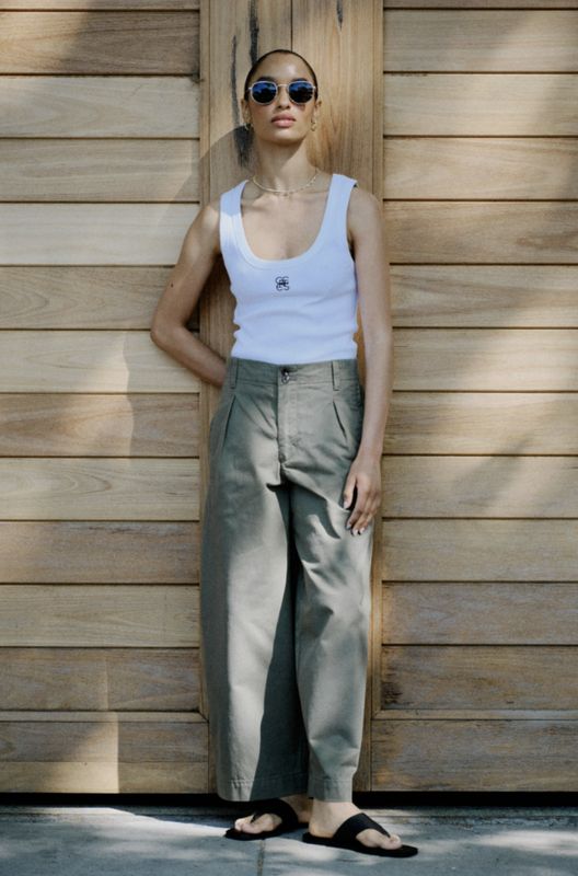 Pleat Twill Pant