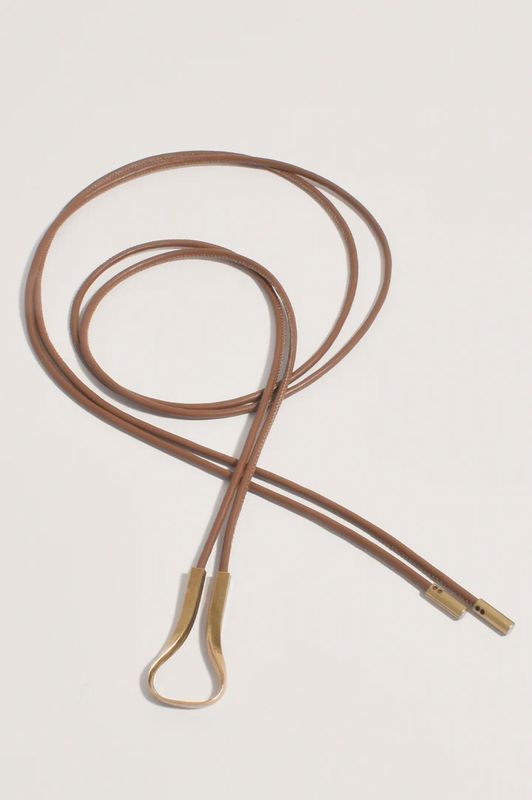 Tie Front Thin Belt