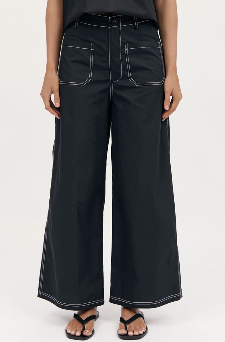 Ainsley Poplin Patch Pocket Pant, Size: 10