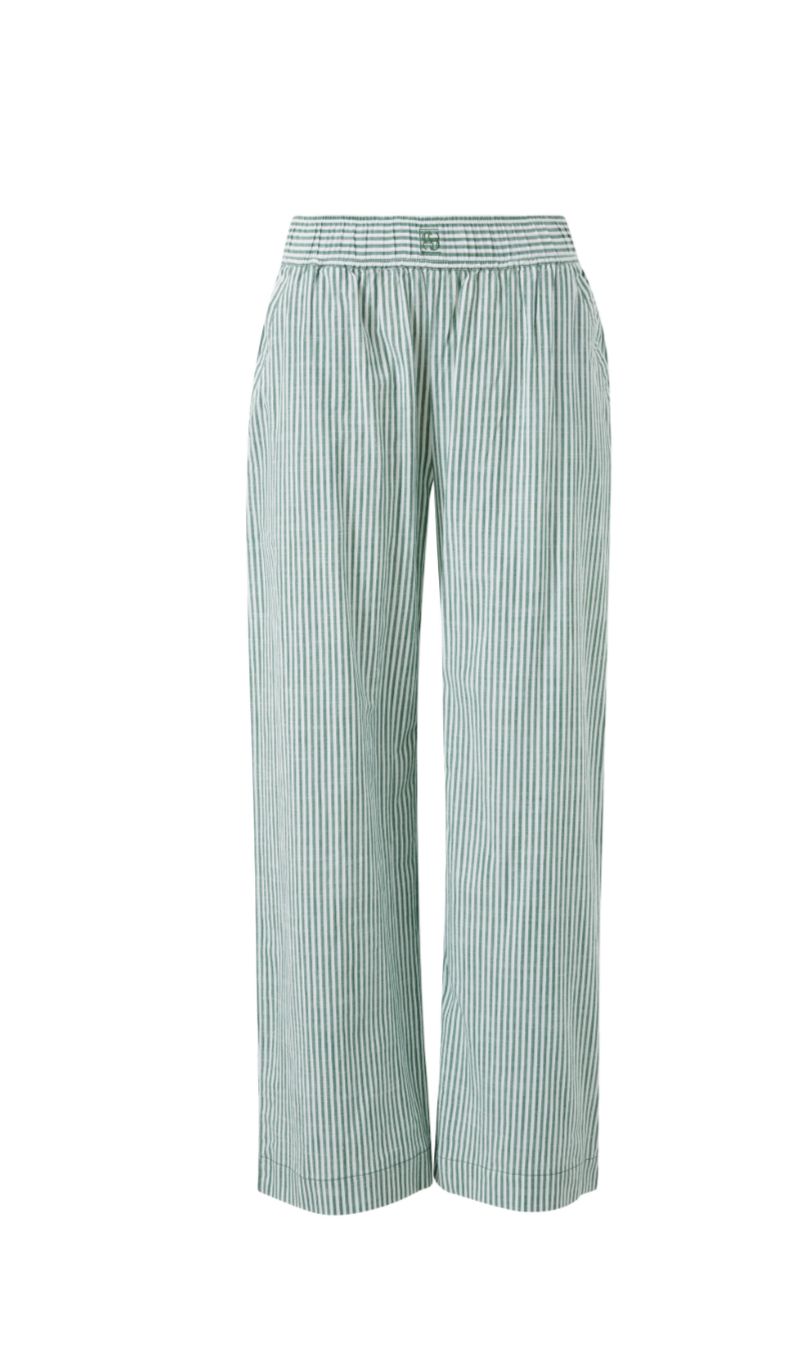 The Lounge Pant, Colour: Winter Green Bright White Stripe, Size: Small