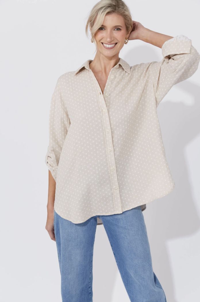 Vanuatu Shirt, Size: S/M, Colour: Sand