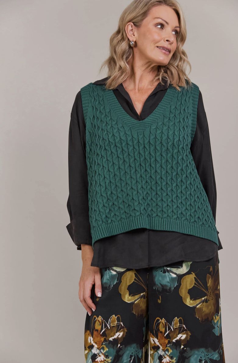 Naviva Vest, Colour: Peacock, Size: Medium