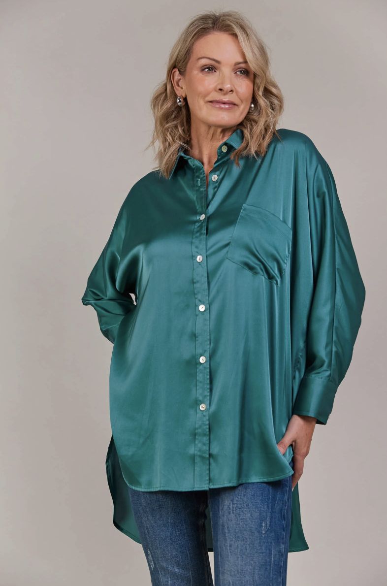 Ivy Shirt, Size: X Small, Colour: Teal