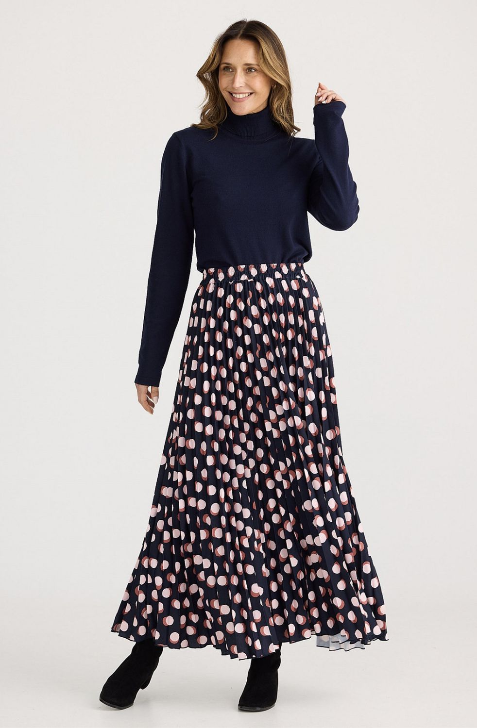Alias Pleated Skirt - Irregular Spot, Size: X Small