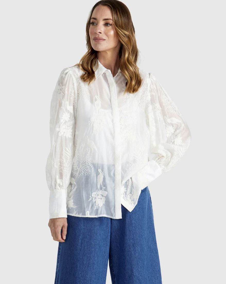 Aurora Shirt, Size: 10, Colour: White