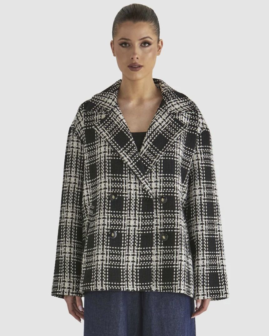 Playback Oversized Jacket, Size: 8