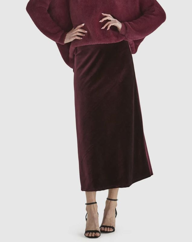 Mustang Sally Velvet Skirt