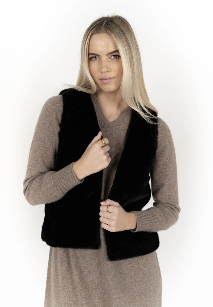 Vienna Vest, Colour: Black, Size: Large