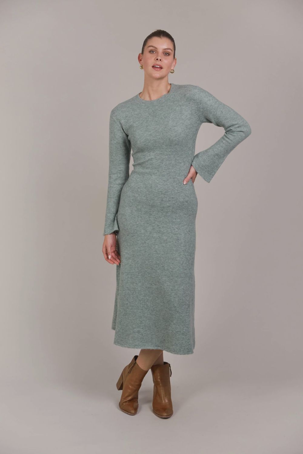 Merano Knit Dress, Colour: Jasper, Size: S/M